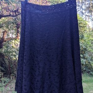 CAbi Size Large Black Skirt